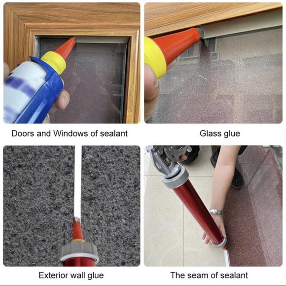 18 Pc Stainless Steel Caulk Nozzle Applicator Tool Kit New - Picture 3 of 7